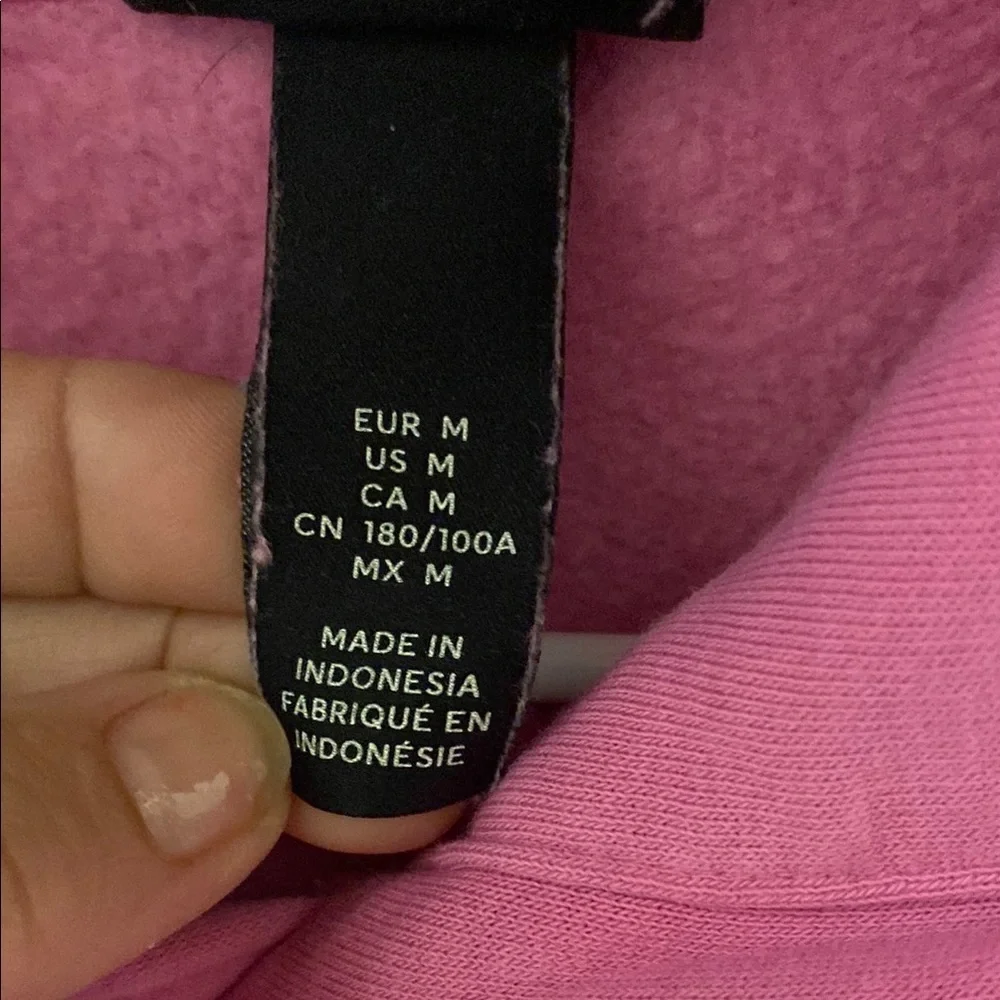 H&M Pink Hoodie size medium